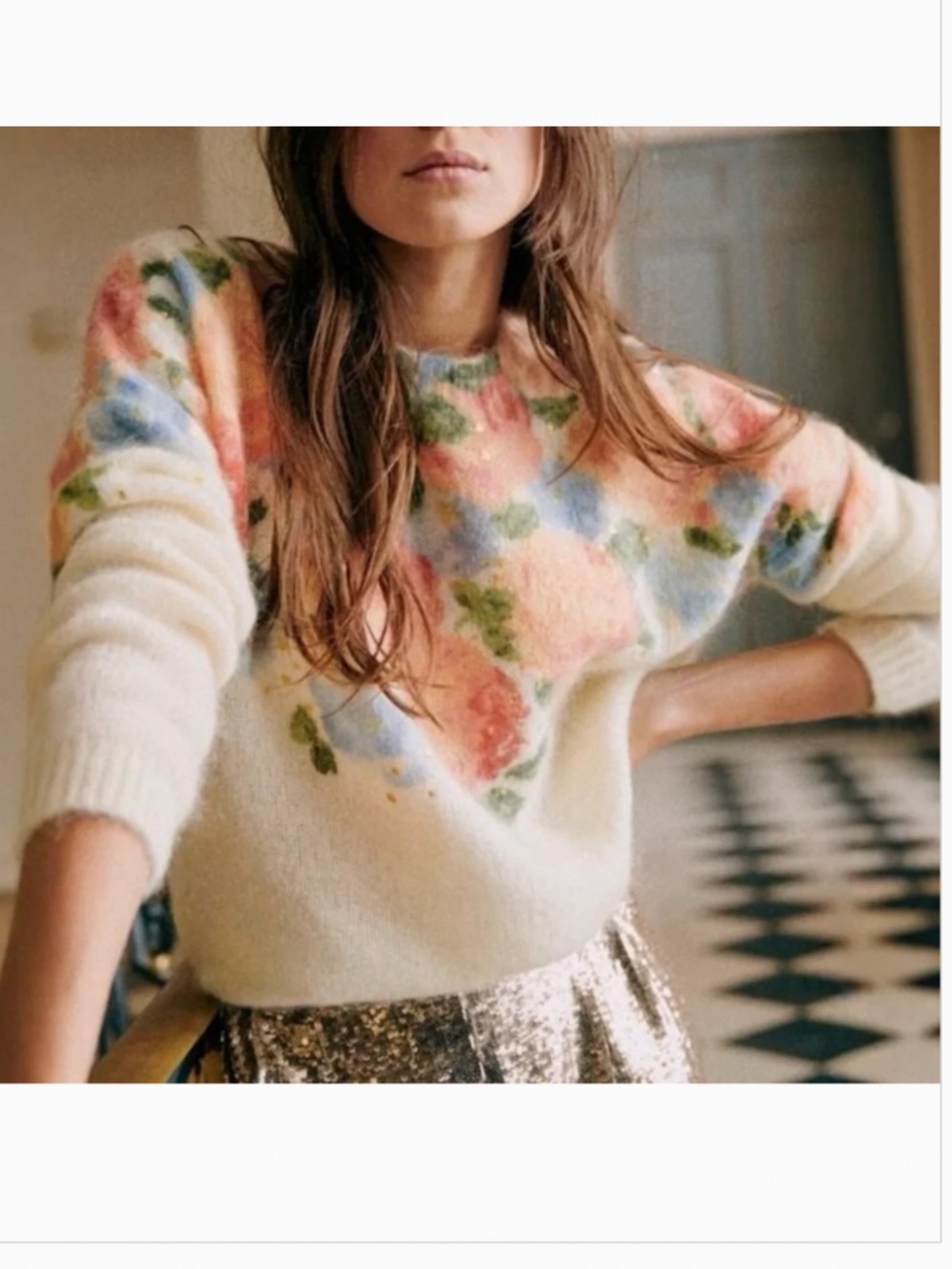 Sezane mohair wool jumper M - Picture 6 of 7